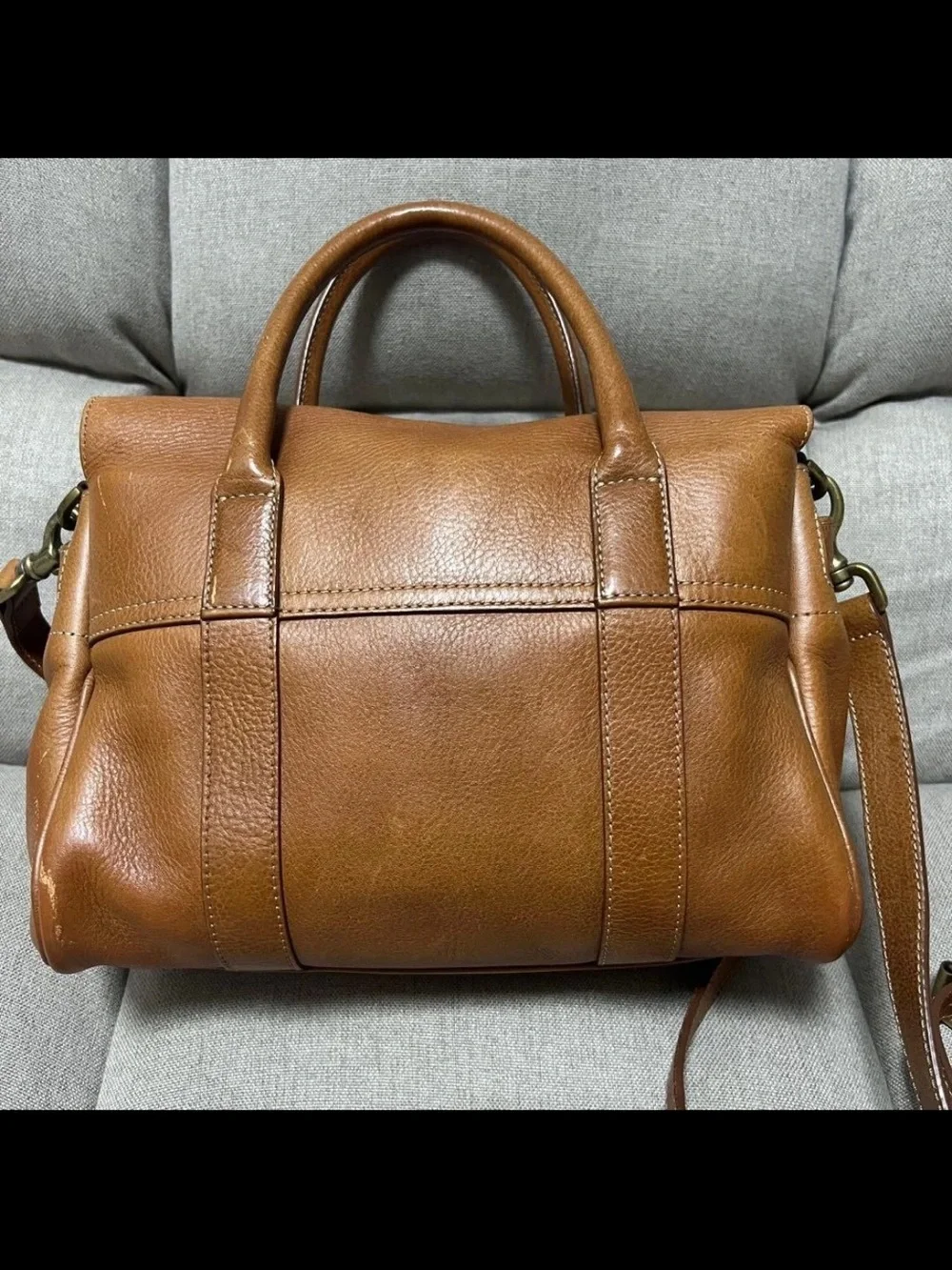 Mulberry structured satchel